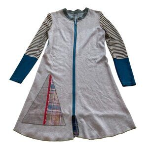 Lalo Workshop Handmade Front-Zip Sweater Cloak Dress Women’s Knit Boho Artisanal